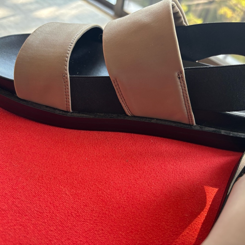 Strappy Black and Tan Aerosoles Sandals - Picture 3 of 5